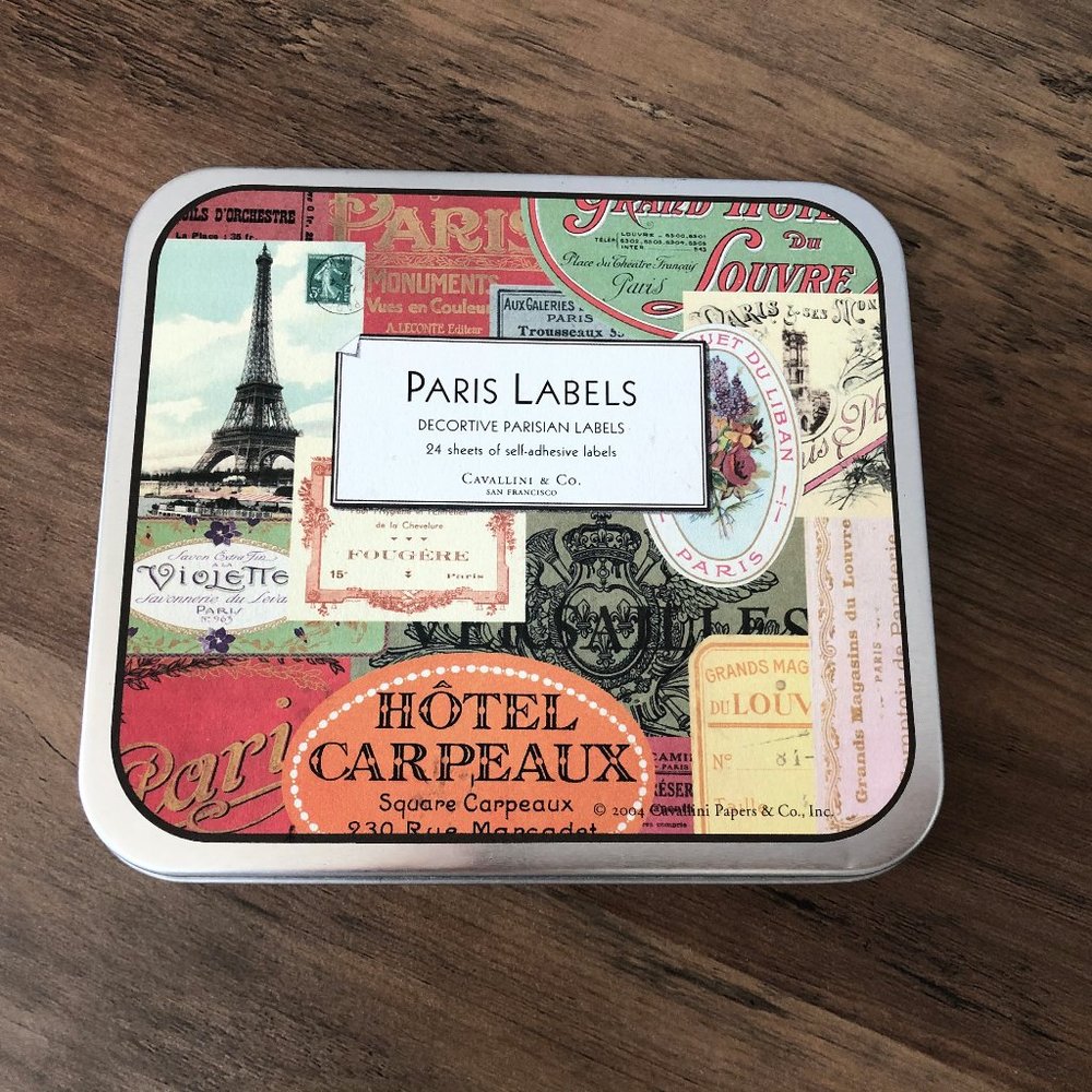 24 Paris Labels / Décorative Parisian Labels